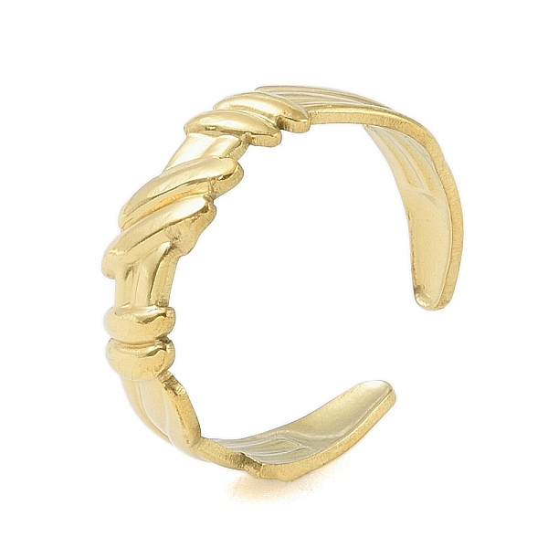 

PandaHall 304 Stainless Steel Open Cuff Rings for Women, Real 18K Gold Plated, 6.2mm, Inner Diameter: Adjustable 304 Stainless Steel Others