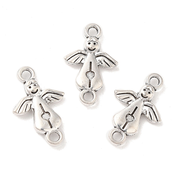 

PandaHall Tibetan Style Alloy Connector Charms, Angel Links, Antique Silver, 19.5x12.5x3mm, Hole: 1.8mm, about 943pcs/1000g Alloy Angel &...