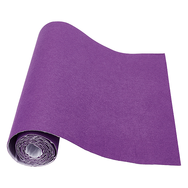 PandaHall BENECREAT 15.7x78.7(40cmx2m) Self-Adhesive Felt Fabric Purple Jewelry Box Lining for DIY Costume Making and Furniture Protection...