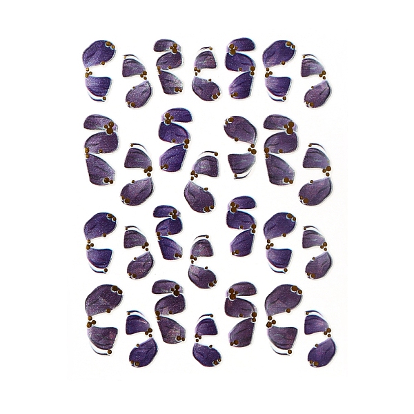 

PandaHall Shining Laser Ribbon Nail Decals Stickers, Self-Adhesive Nail Design Art, for Nail Toenails Tips Decorations, Indigo, 10.3x8cm..., Purple