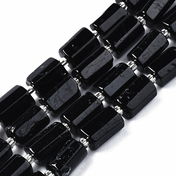 

PandaHall Natural Tourmaline Beads Strands, with Seed Beads, Faceted Column, 9~14x5~7x5~6mm, Hole: 1.2mm, about 15~16pcs/strand, 7.09 inch...