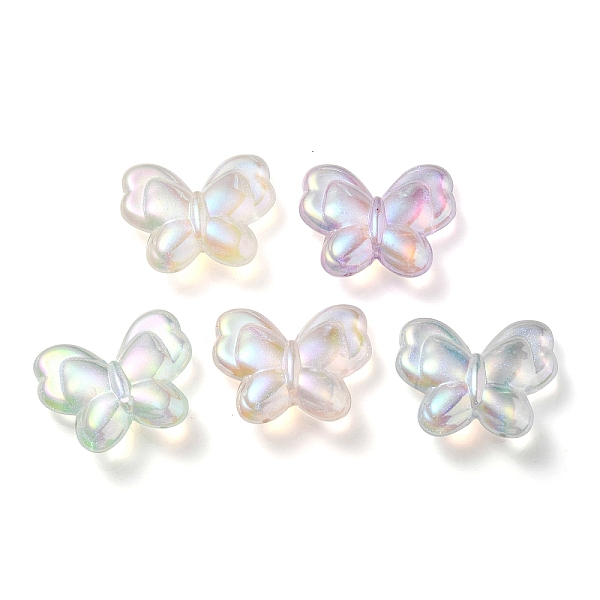 

PandaHall UV Plating Luminous Transparent Acrylic Beads, Glow in The Dark, Butterfly, Mixed Color, 25x30x8.5mm, Hole: 2mm Acrylic Butterfly..., Multicolor