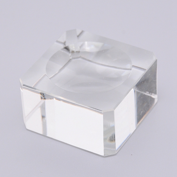 

PandaHall Glass Crystal Ball Stand, Square, Clear, 39.5x39.5x21.5mm Glass Clear