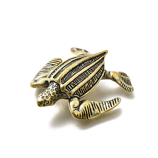 Brass Tortoise Figurine Statue for Living Room Table Home Decoration