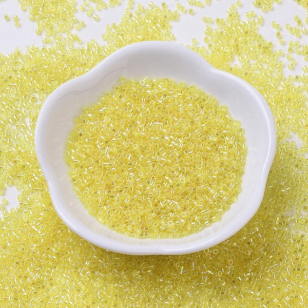 

PandaHall MIYUKI Delica Beads, Cylinder, Japanese Seed Beads, 11/0, (DB0171) Transparent Yellow AB, 1.3x1.6mm, Hole: 0.8mm, about...