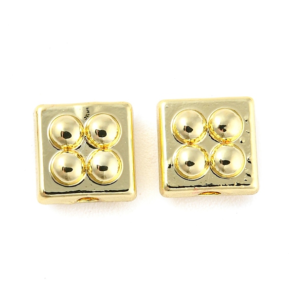 

PandaHall Rack Plating Alloy Beads, Cadmium Free & Nickel Free & Lead Free, Building Block, Golden, 8x8x5mm, Hole: 1.6mm Alloy Square