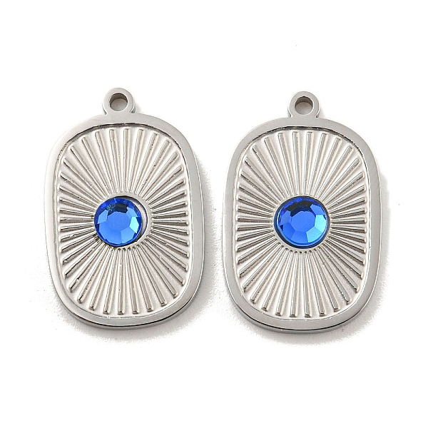 

PandaHall Glass Pendants, with 304 Stainless Steel Findings, Oval, Stainless Steel Color, 18x11.5x2.5mm, Hole: 1.2mm Stainless Steel+Glass...