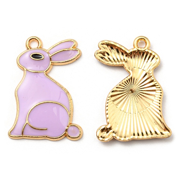 

PandaHall Alloy Pendants, with Enamel, Golden, Cadmium Free & Nickel Free & Lead Free, Rabbit Charms, Mixed Color, 25x17.5x2.5mm, Hole..., Multicolor