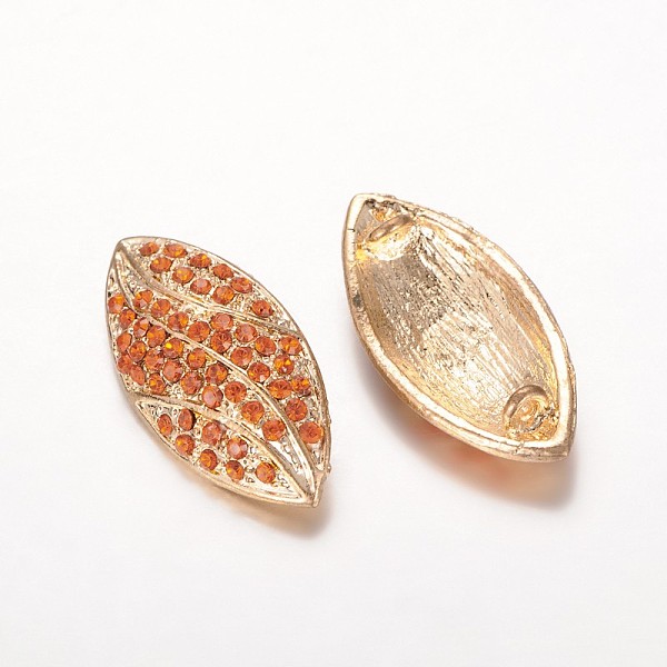 

PandaHall Light Gold Plated Horse Eye Alloy Rhinestone Multi-Stone Links connectors, Hyacinth, 36x17x5.5mm, Hole: 2mm Alloy+Rhinestone Horse..., Red