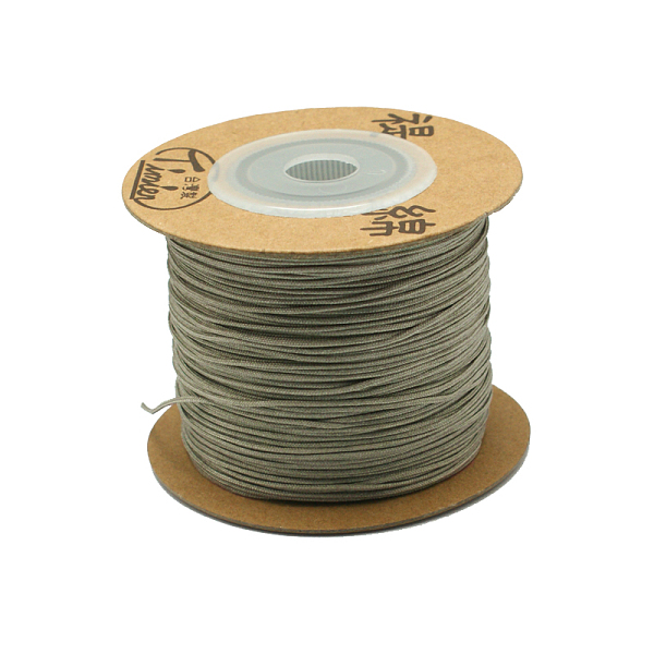 

PandaHall Eco-Friendly Dyed Nylon Threads, String Threads Cords, Dark Gray, 0.4mm, about 164.04 yards(150m)/roll Nylon Gray