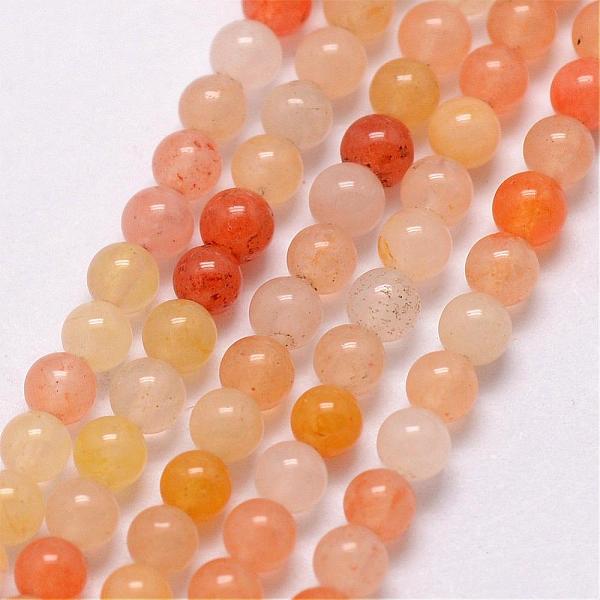 

PandaHall Natural Topaz Jade Bead Strands, Round, 3~3.5mm, Hole: 0.7mm, about 115~125pcs/strand, 16 inch Topaz Jade Round
