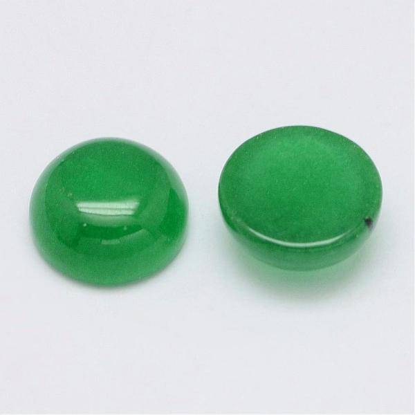 

PandaHall Natural Malaysia Jade Cabochons, Half Round, Dyed, 8x4mm Malaysia Jade Half Round