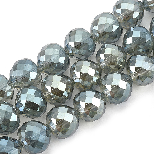 

PandaHall Electroplate Glass Beads Strands, Faceted, Heart, Medium Aquamarine, 9x10mm, Hole: 1.5mm, about 60pcs/strand, 22 inch Glass Heart..., Green