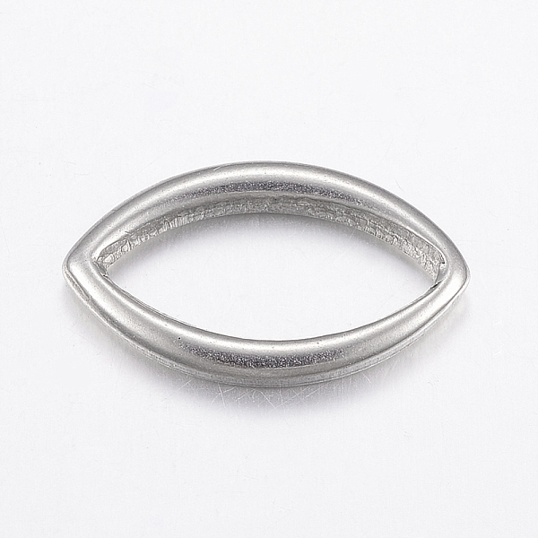 

PandaHall 304 Stainless Steel Linking Rings, Marquise Links, Horse Eye, Stainless Steel Color, 21x12x2mm 304 Stainless Steel Horse Eye