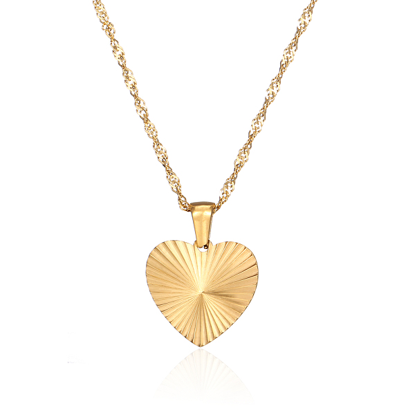 

PandaHall Stainless Steel Heart Pendant Necklaces for Women Stainless Steel