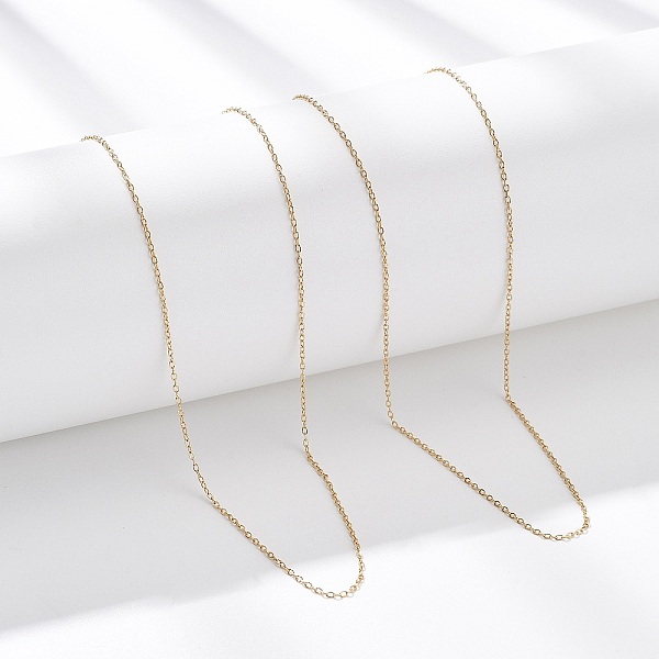 1MM 304 Stainless Steel Cable Chain Necklaces