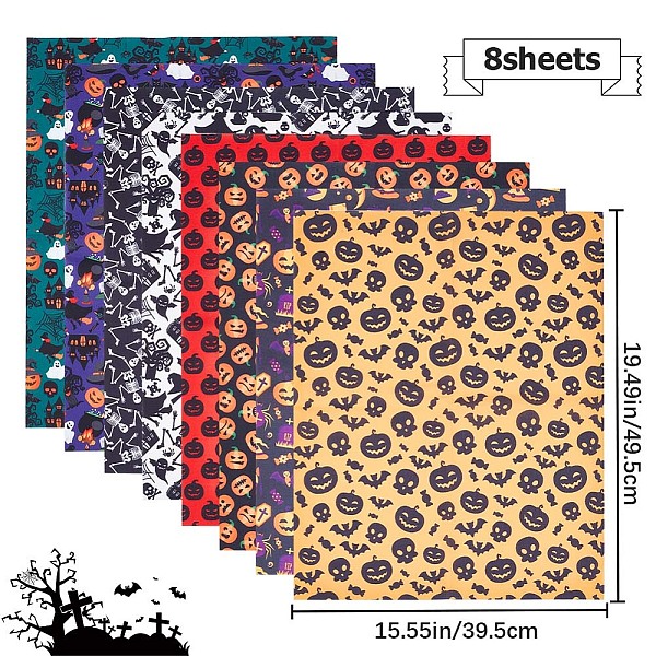 Halloween-bedruckter Polycotton-Stoff