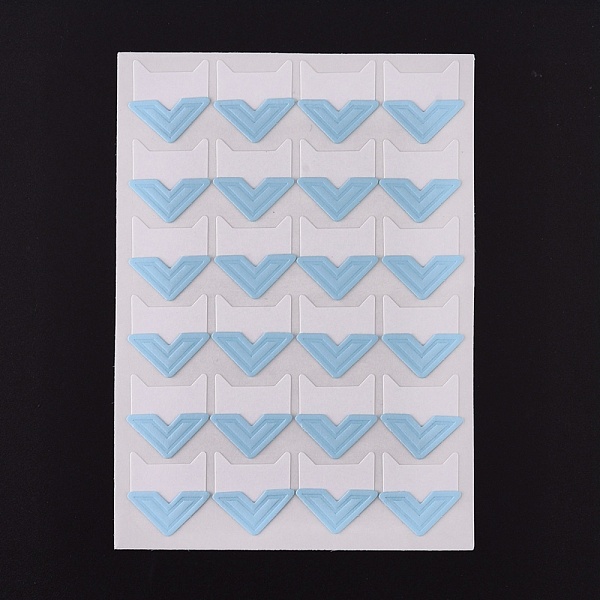 

PandaHall Photo Mounting Corners, Self Adhesive Sticker, for DIY Scrapbook Album Diary Personal Organizer Notebook, Light Blue...