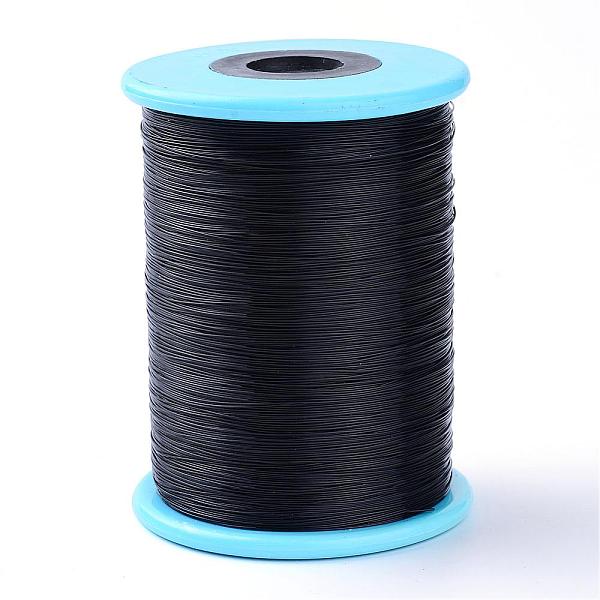 

PandaHall Fishing Thread Nylon Wire, Black, 0.5mm, about 984.25 yards(900m)/roll Nylon Black