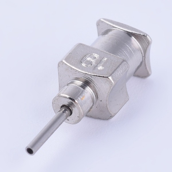 

PandaHall Stainless Steel Fluid Precision Blunt Needle Dispense Tips, Stainless Steel Color, Pin: 1mm, 18x6mm, Inner Diameter: 4mm Stainless...