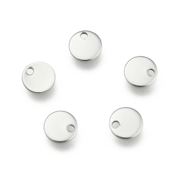 

PandaHall 304 Stainless Steel Charms, Blank Stamping Tag, Flat Round, Stainless Steel Color, 6x0.5mm, Hole: 1mm 304 Stainless Steel Flat...