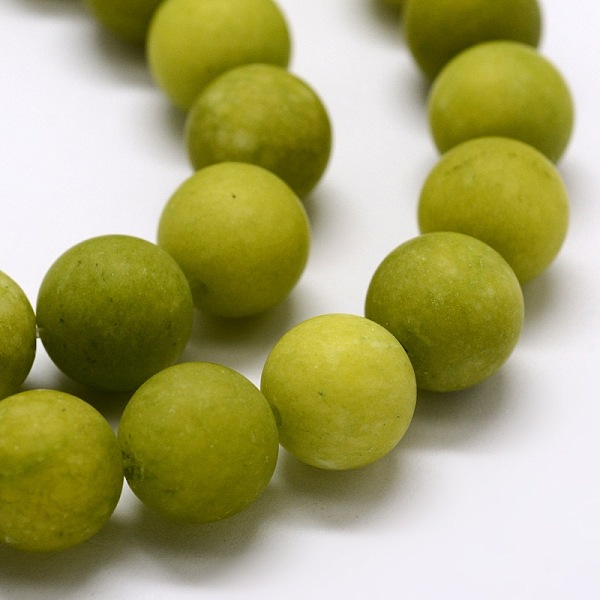 

PandaHall Frosted Natural Malaysia Jade Round Beads Strands, Dyed, Mixed Color, 10mm, Hole: 1mm, about 38pcs/strand, 15.7 inch Malaysia Jade..., Multicolor