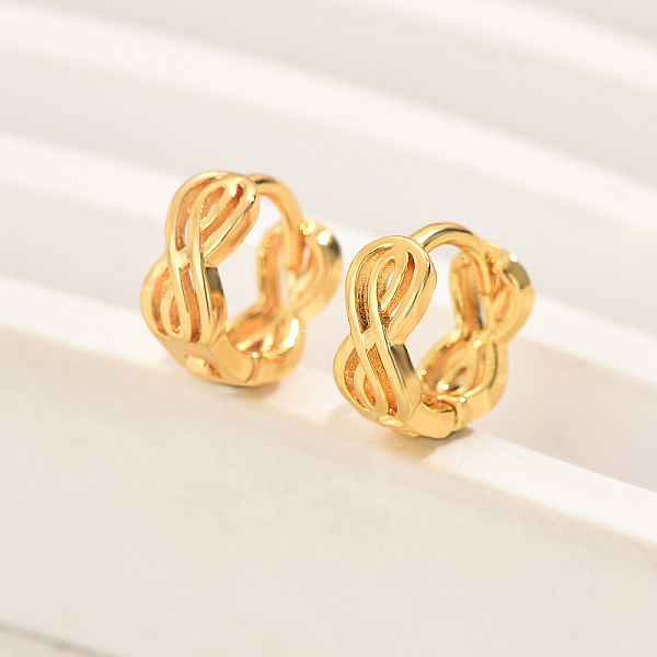 

PandaHall Elegant Classic Fashionable Brass Earrings for Women, Real 18K Gold Plated Brass