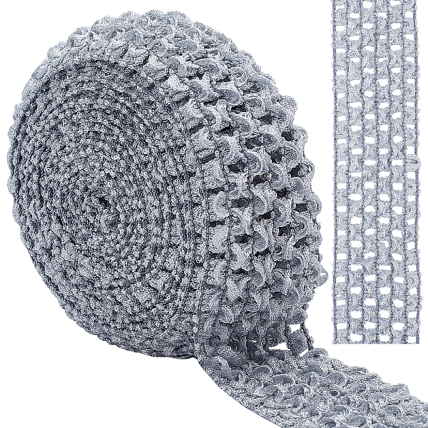 

PandaHall Gorgecraft 5M Polyester Ribbons, Elastic Crochet Headband, for Baby Headbands, Gray, 1-5/8 inch(40mm) Polyester None Gray