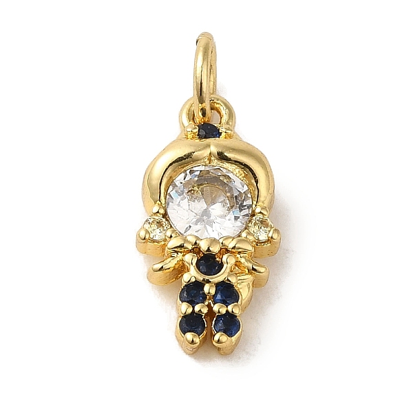 

PandaHall Brass Micro Pave Clear Cubic Zirconia Pendants, Girl, Real 18K Gold Plated, 14.5x6.5x3.5mm, Hole: 3.2mm Brass+Cubic Zirconia Human...