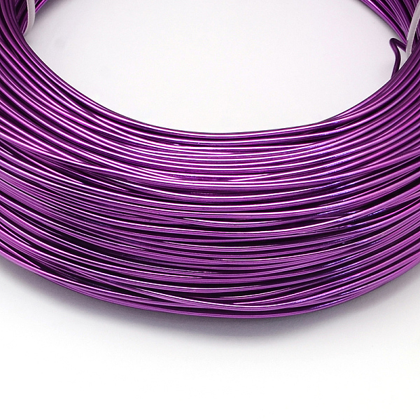 

PandaHall Round Aluminum Wire, Bendable Metal Craft Wire, for DIY Jewelry Craft Making, Dark Violet, 7 Gauge, 3.5mm, 20m/500g(65.6..., Purple
