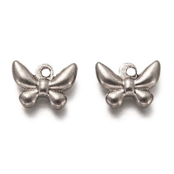 

PandaHall 304 Stainless Steel Charms, Butterfly, Stainless Steel Color, 11x15x4mm, Hole: 1.8mm 304 Stainless Steel Butterfly