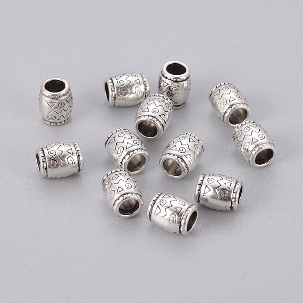 

PandaHall Tibetan Style Spacer Beads, Lead Free & Cadmium Free & Nickel Free, Column, Antique Silver, about 6.5mm in diameter, 8mm long...