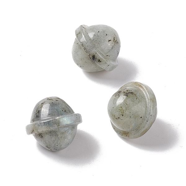 

PandaHall Natural Labradorite Beads, No Hole, Saturn Shape, 19x20mm Labradorite Planet