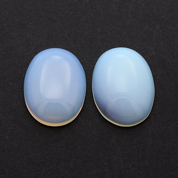 

PandaHall Opalite Cabochons, Oval, 30x22x6~8mm Opalite Oval