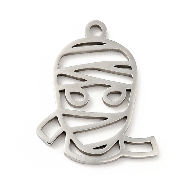 

PandaHall 201 Stainless Steel Pendants, Mummy, Stainless Steel Color, 18.5x15x1mm, Hole: 1.5mm 201 Stainless Steel Human