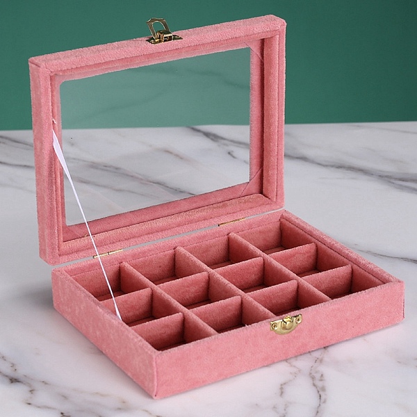 Herde Mit Glas-Schmuck-Display-Box