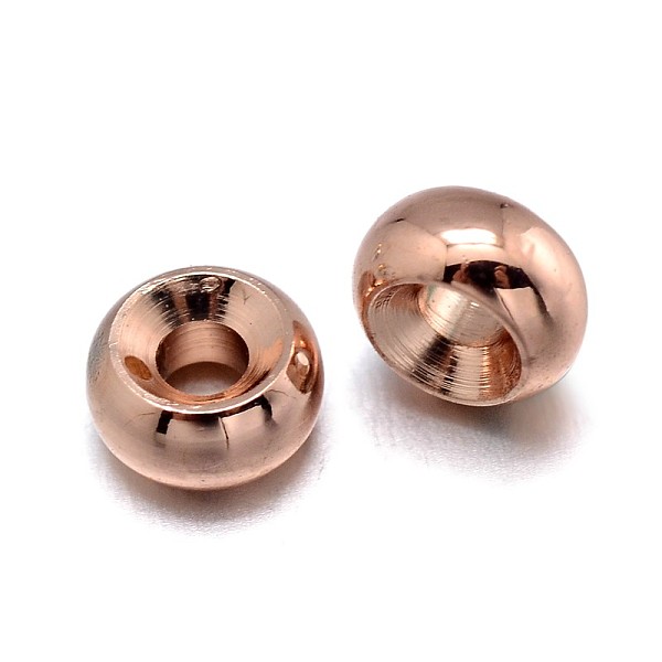 Rondelle Brass Spacer Beads