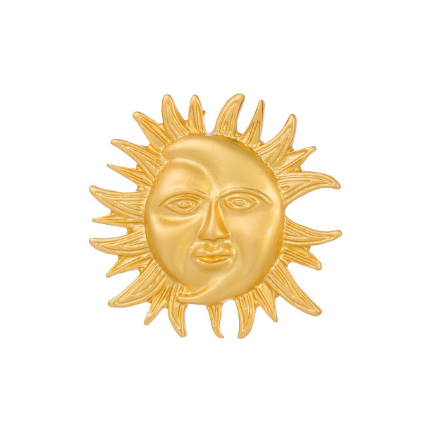 Sun God Brooch Pin - image