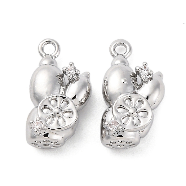 Brass Rhinestone Pe… - image