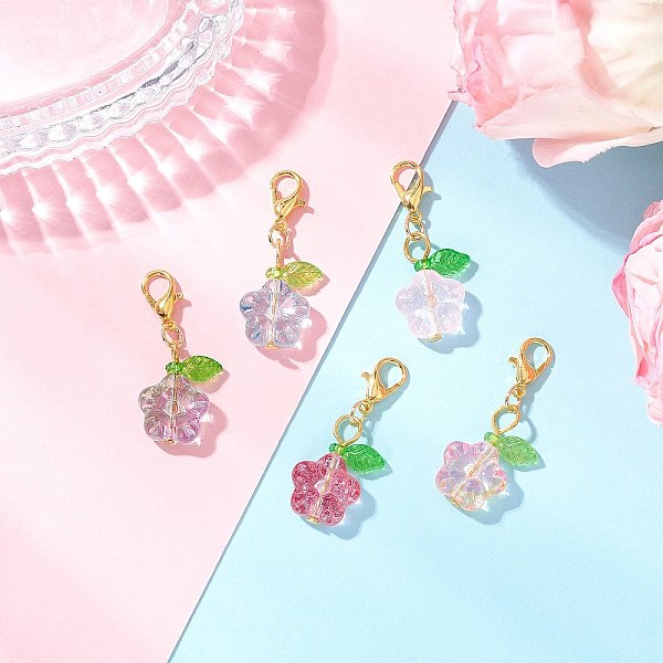 Flower Glass Pendan… - image