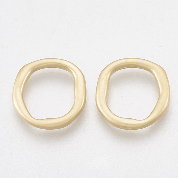 

PandaHall Smooth Surface Alloy Linking Rings, Ring, Matte Gold Color, 15x14.5x2mm Alloy Ring