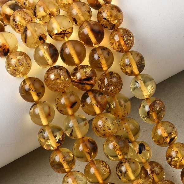 Perles d'ambre naturel brins