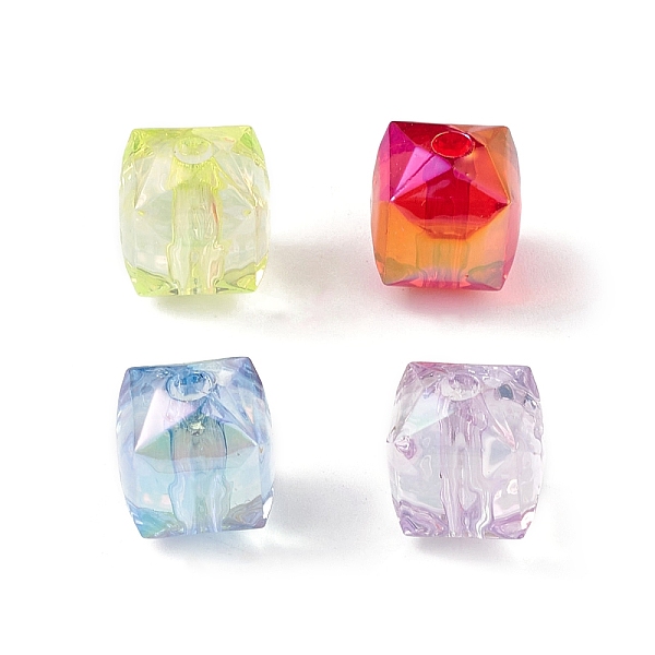 

PandaHall Transparent Acrylic Beads, Cube, Mixed Color, 11.5x10x10mm, Hole: 2mm Acrylic Cube Multicolor