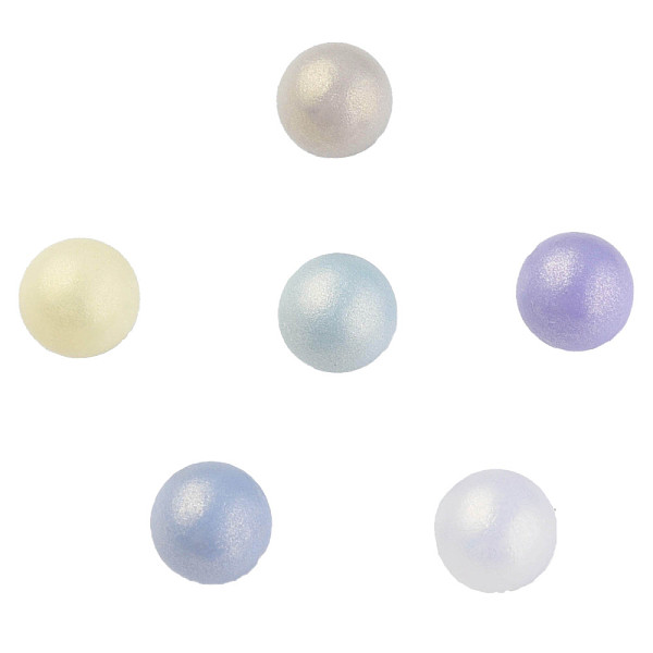 

PandaHall Spray Painted Acrylic Beads, Rubberized Style, No Hole, Round, Mixed Color, 6mm, about 4500pcs/500g Acrylic Round Multicolor