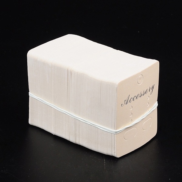 

PandaHall Earring Displays Cards, Wheat, 55x45mm Paper Rectangle Orange