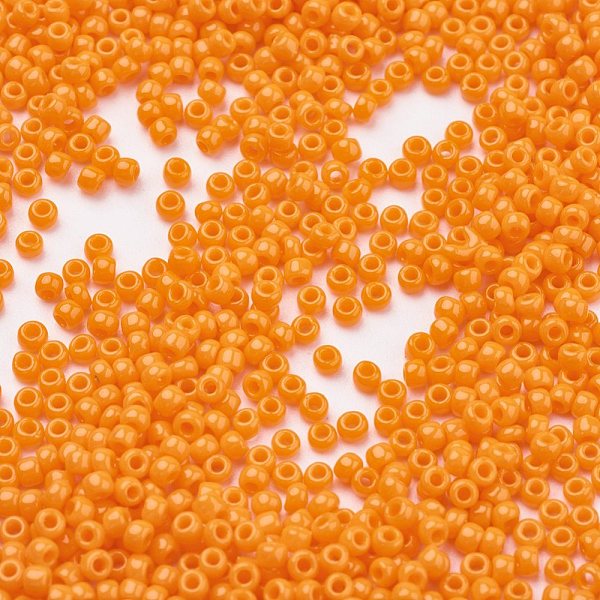 

PandaHall (Toho code TR-11-42D) TOHO Japanese Seed Beads, Round, 11/0, (42D) Opaque Light Orange, 2x1.5mm, Hole: 0.5mm, about 933pcs/10g...