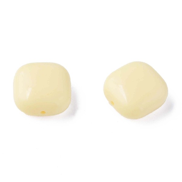 

PandaHall Opaque Acrylic Beads, Square, PeachPuff, 15x15x7.5mm, Hole: 1.2mm, about 375pcs/500g Acrylic Square Brown