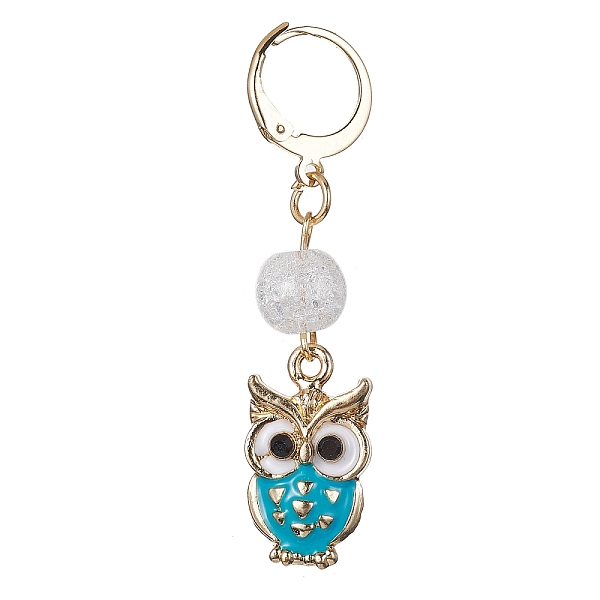 Owl Alloy Enamel Pendant Decorations