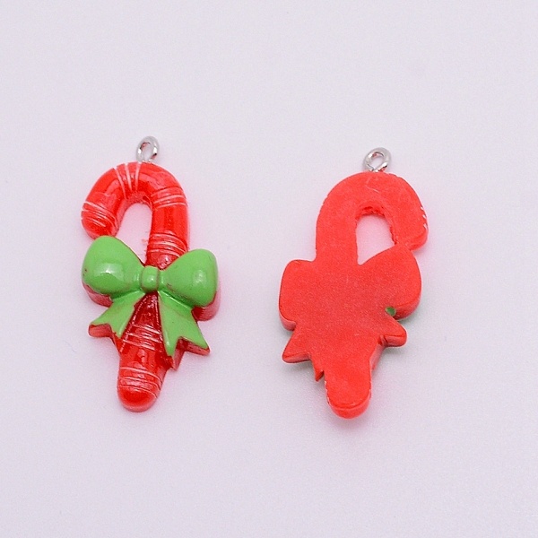Opaque Resin Pendants with Platinum Tone Iron Accessories