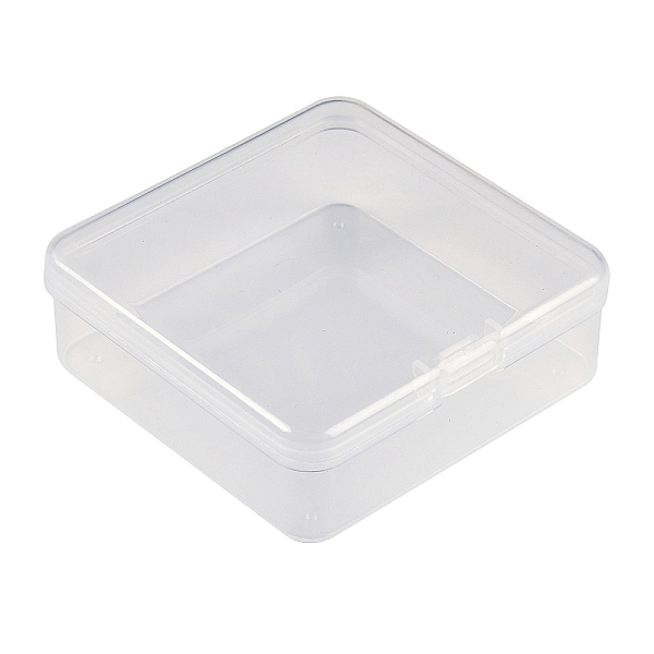 ヒンジ付き蓋付きプラスチックビーズ容器